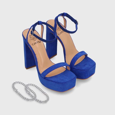 Sandalia Taco Azul Mujer 35101 Gotta-2