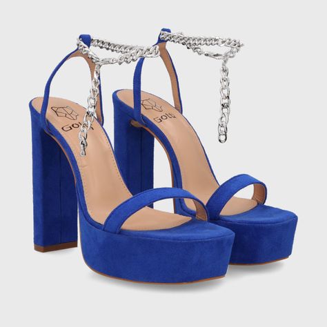 Sandalia Taco Azul Mujer 35101 Gotta-3