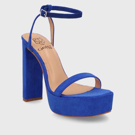 Sandalia Taco Azul Mujer 35101 Gotta-4