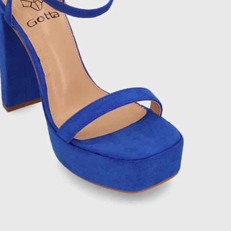 Sandalia Taco Azul Mujer 35101 Gotta-7