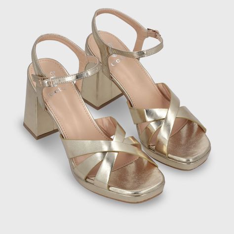 Sandalia Taco Cobre Mujer 45902 Gotta-2