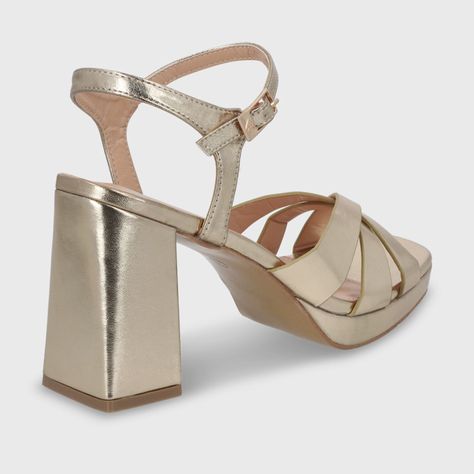 Sandalia Taco Cobre Mujer 45902 Gotta-4