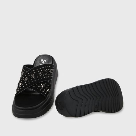 Sandalia Plataforma Negro Mujer 55921 Gotta-6
