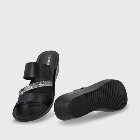 Sandalia Plataforma Negro Mujer 13221 Gotta-6