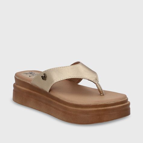 Sandalia Plataforma Oro Mujer 43011 Gotta-1