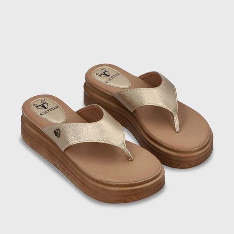 Sandalia Plataforma Oro Mujer 43011 Gotta-2