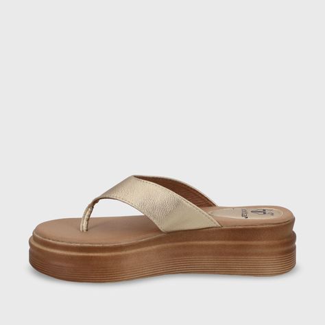 Sandalia Plataforma Oro Mujer 43011 Gotta-3