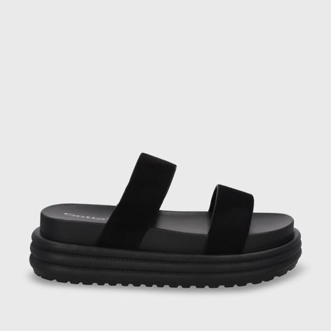 Sandalia Plataforma Negra Mujer 42021 Gotta-0