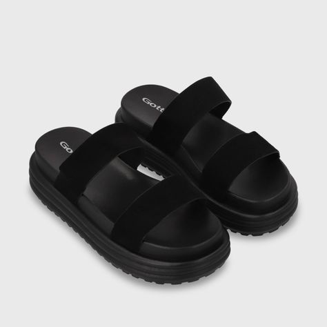 Sandalia Plataforma Negra Mujer 42021 Gotta-2