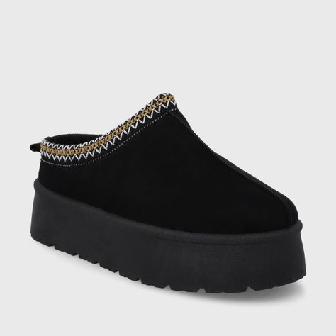Pantufla Plataforma Negra Mujer 48112 Gotta-1
