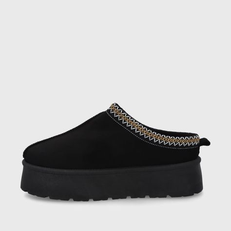 Pantufla Plataforma Negra Mujer 48112 Gotta-3