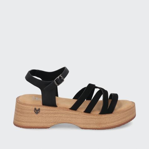 Sandalia Negra Mujer 45892 Gotta-0