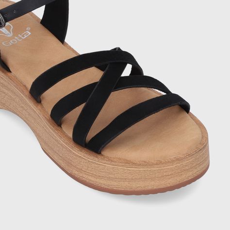 Sandalia Negra Mujer 45892 Gotta-5