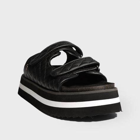 Sandalia Plataforma Negra Mujer 15262 Gotta-1