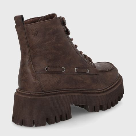 Botin Plataforma Café Mujer 23507 Gotta-4