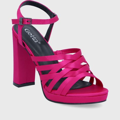 Sandalia Satin Fucsia Mujer 15837 Gotta-1