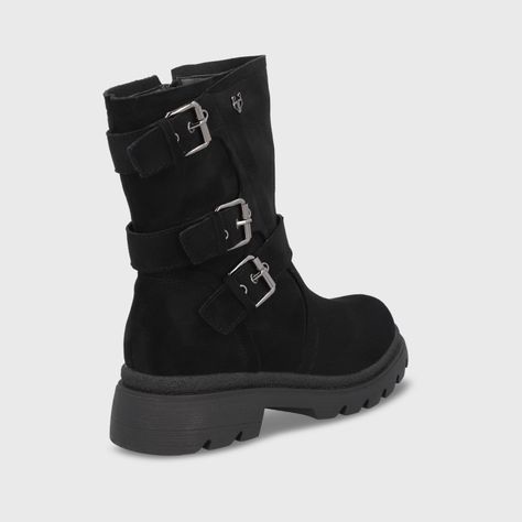 Botin Plataforma Negro Mujer 55280 Gotta-4