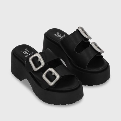 Sandalia Plataforma Negro Mujer 45985 Gotta-2