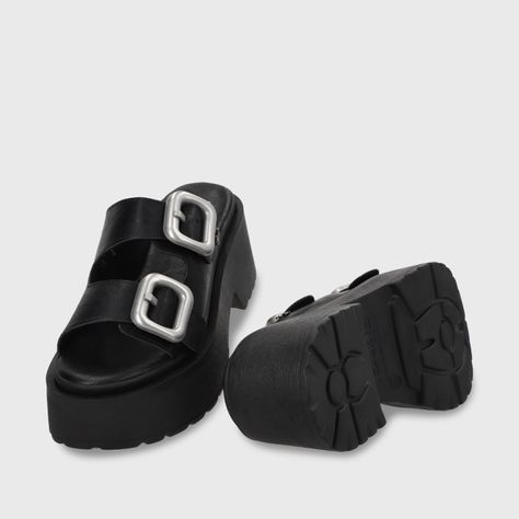 Sandalia Plataforma Negro Mujer 45985 Gotta-6