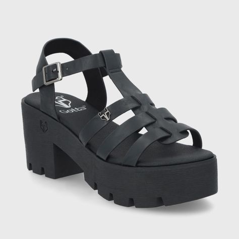 Sandalia Negra  Mujer 43023 Gotta-1