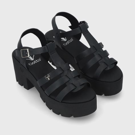 Sandalia Negra  Mujer 43023 Gotta-2