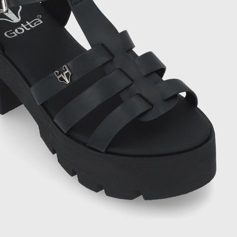 Sandalia Negra  Mujer 43023 Gotta-5