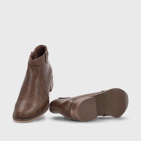 Botin Taco Café Mujer 13556 Gotta-6