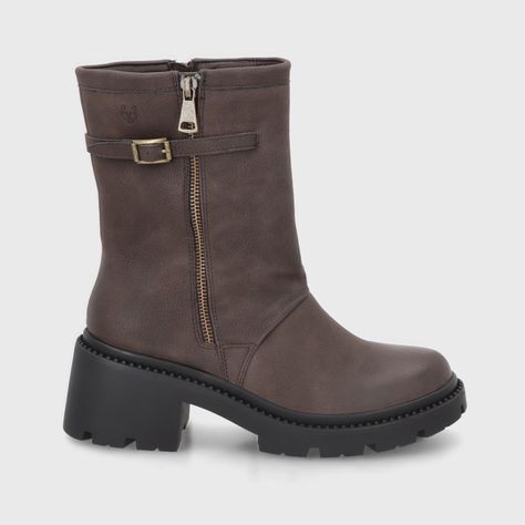 Botin Taco Café Mujer 45747 Gotta-0