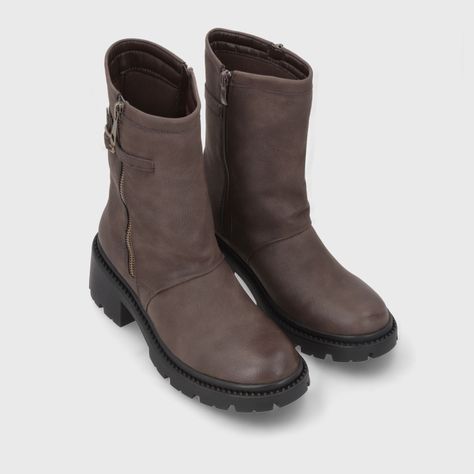 Botin Taco Café Mujer 45747 Gotta-2