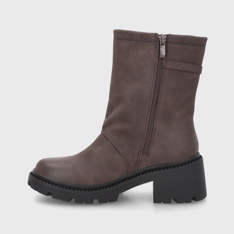 Botin Taco Café Mujer 45747 Gotta-3