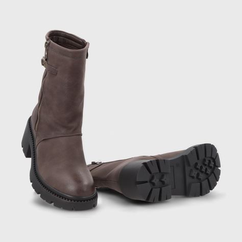 Botin Taco Café Mujer 45747 Gotta-6