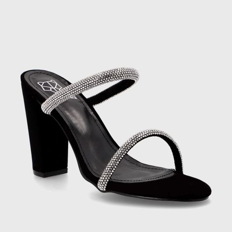 Sandalia Taco Negra Mujer 36124 Gotta-1