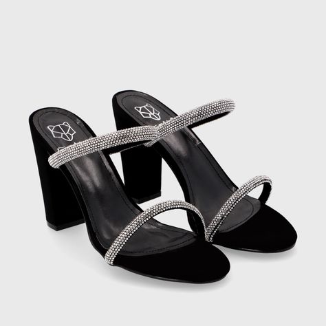 Sandalia Taco Negra Mujer 36124 Gotta-2