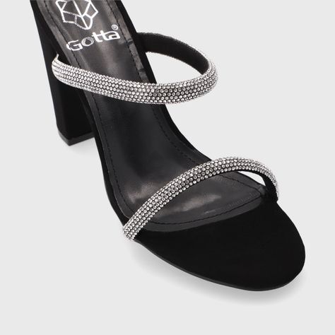 Sandalia Taco Negra Mujer 36124 Gotta-5