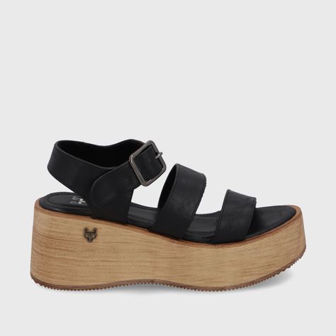 Sandalia Negra Mujer 45842 Gotta-0