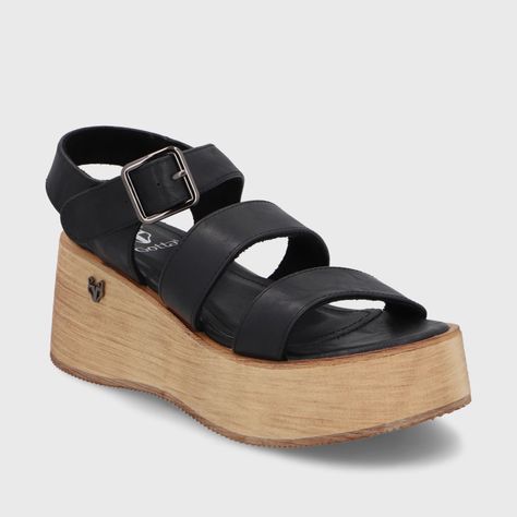 Sandalia Negra Mujer 45842 Gotta-1