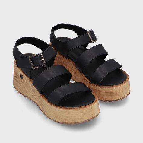 Sandalia Negra Mujer 45842 Gotta-2