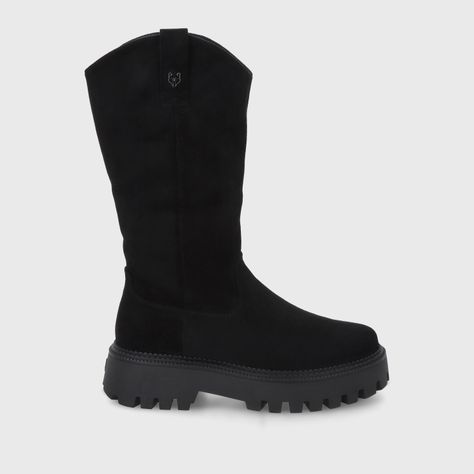 Bota Plataforma Negra Mujer 46304 Gotta-0