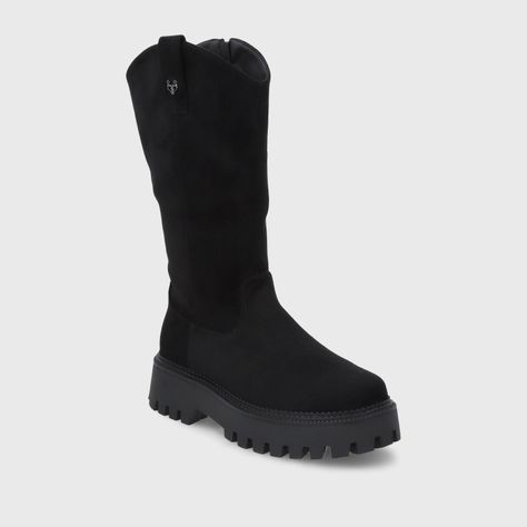 Bota Plataforma Negra Mujer 46304 Gotta-1
