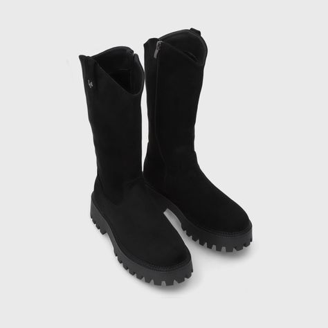 Bota Plataforma Negra Mujer 46304 Gotta-2