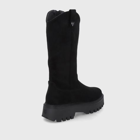 Bota Plataforma Negra Mujer 46304 Gotta-4