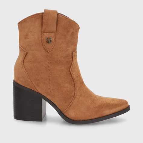 Botin Taco Camel Mujer 53780 Gotta-0