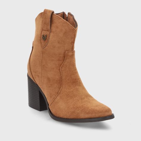 Botin Taco Camel Mujer 53780 Gotta-1