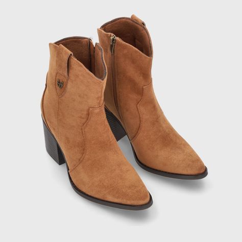 Botin Taco Camel Mujer 53780 Gotta-2