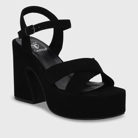 Sandalia Negra  Mujer 45701 Gotta-1