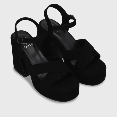 Sandalia Negra  Mujer 45701 Gotta-2