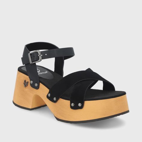 Sandalia Negra  Mujer 35263 Gotta-1