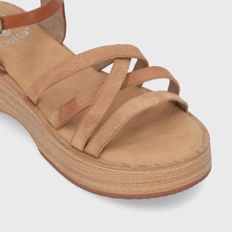 Sandalia Beige  Mujer 45892 Gotta-5