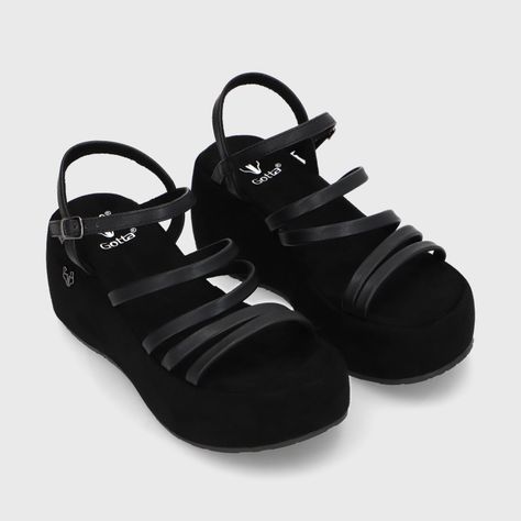 Sandalia Negra Mujer 45822 Gotta-2