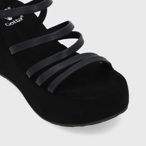 Sandalia Negra Mujer 45822 Gotta-5